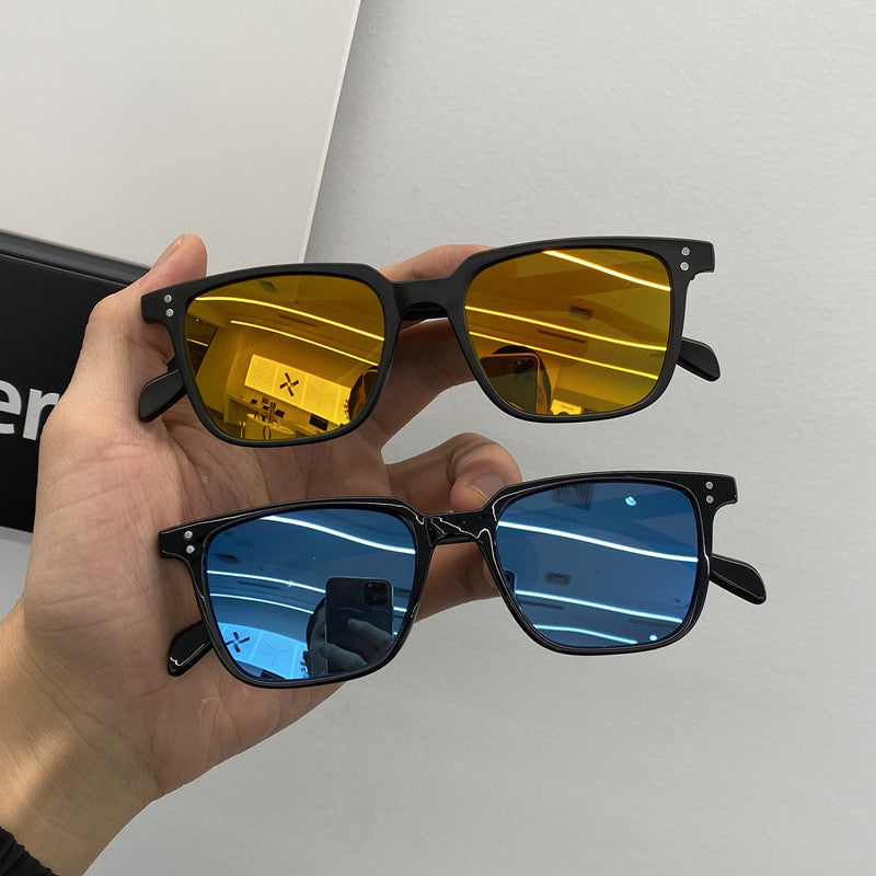 Wholesale Small Square Frame Personalized Retro PC Sunglasses